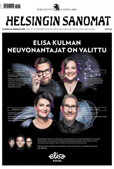Helsingin Sanomat 13.10.2016 Lehtiluukku.fi Helsingin Sanomat 13.10.2016 Lehtiluukku.fi