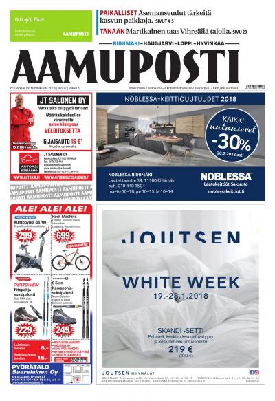 Aamuposti (Riihimäki) 19.1.2018 Lehtiluukku.fi Aamuposti (Riihimäki) 19.1.2018 Lehtiluukku.fi