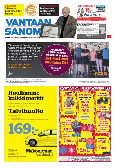 877 647 8551 >> Vantaan Sanomat Ita 26 1 2019 Lehtiluukku Fi 877 647 8551 >> Vantaan Sanomat Ita 26 1 2019 Lehtiluukku Fi