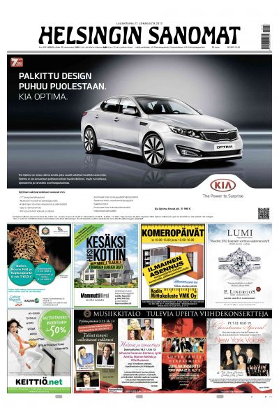 Helsingin Sanomat 27.10.2012 Lehtiluukku.fi Helsingin Sanomat 27.10.2012 Lehtiluukku.fi