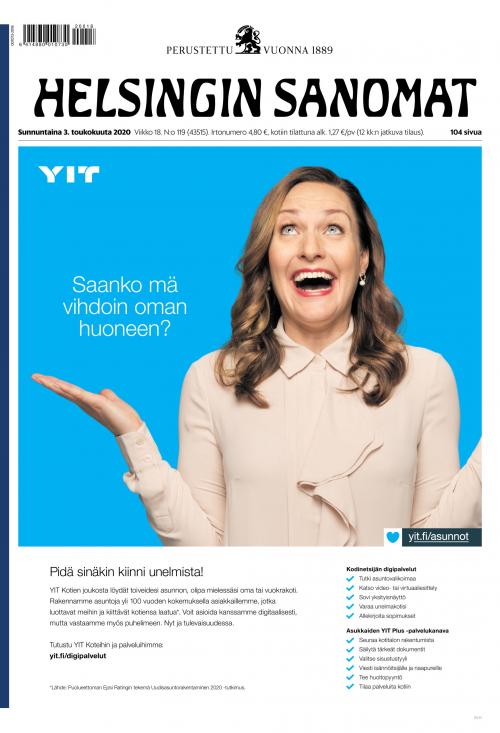 Helsingin Sanomat 3.5.2020 Lehtiluukku.fi Helsingin Sanomat 3.5.2020 Lehtiluukku.fi