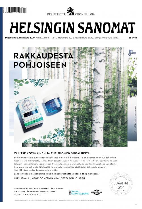 Helsingin Sanomat 5.6.2020 Lehtiluukku.fi Helsingin Sanomat 5.6.2020 Lehtiluukku.fi