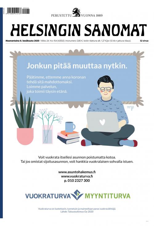 Helsingin Sanomat 8.6.2020 Lehtiluukku.fi Helsingin Sanomat 8.6.2020 Lehtiluukku.fi