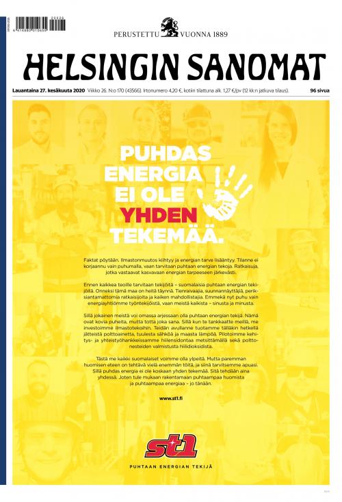 Helsingin Sanomat 27.6.2020 Lehtiluukku.fi Helsingin Sanomat 27.6.2020 Lehtiluukku.fi