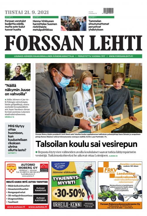 Sturdy Playground equipment mischief Forssan Lehti 21.9.2021 - Lehtiluukku.fi