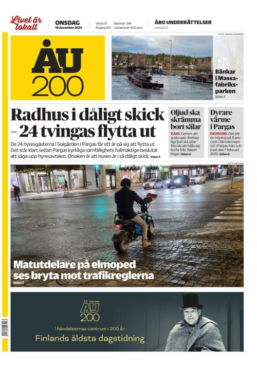 Åbo Underrättelser 18.12.2024 - Lehtiluukku.fi