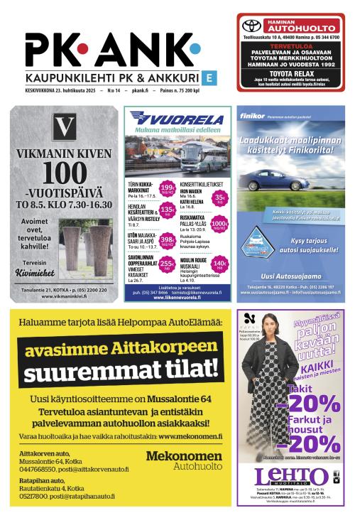 Kaupunkilehti PK & Ankkuri (etelä)