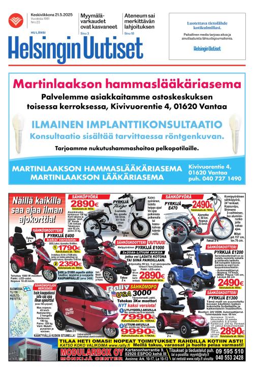 Helsingin Uutiset Länsi