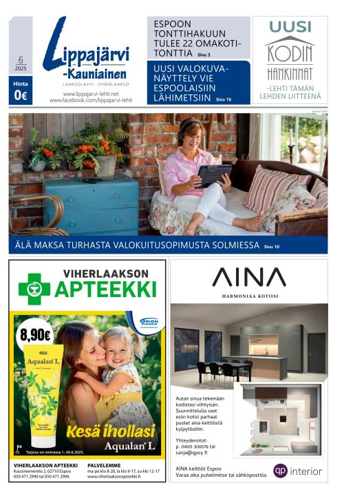 Lippajärvi-Kauniainen-lehti