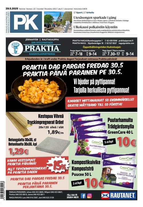 Pargas Kungörelser - Paraisten Kuulutukset