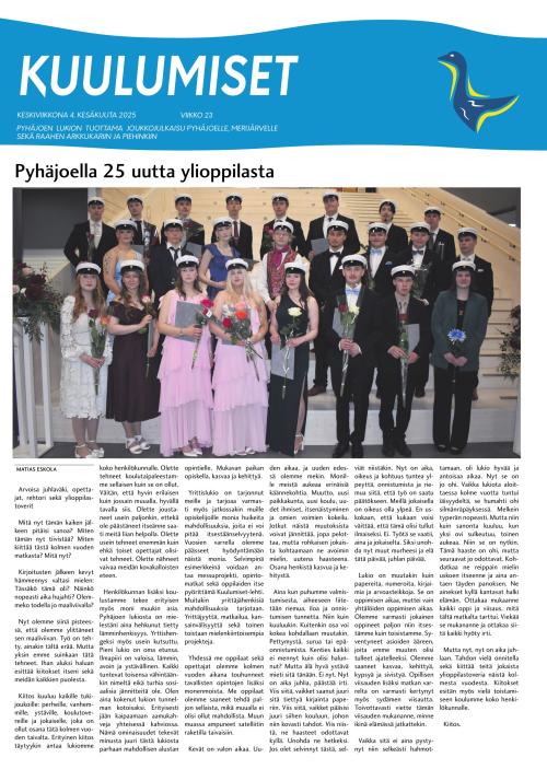 Pyhäjoen Kuulumiset
