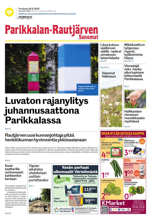 Parikkalan-Rautjärven Sanomat