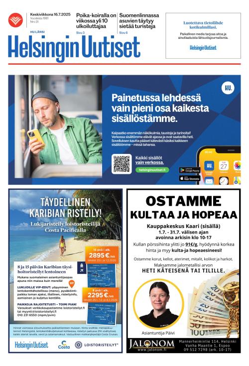 Helsingin Uutiset Länsi