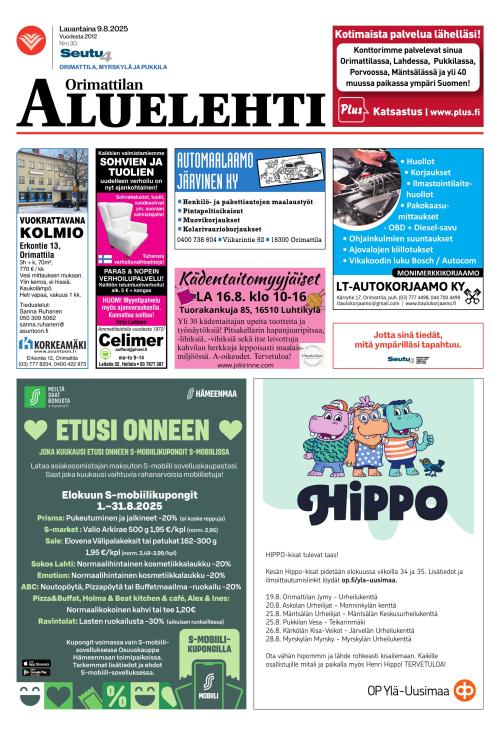 Orimattilan aluelehti