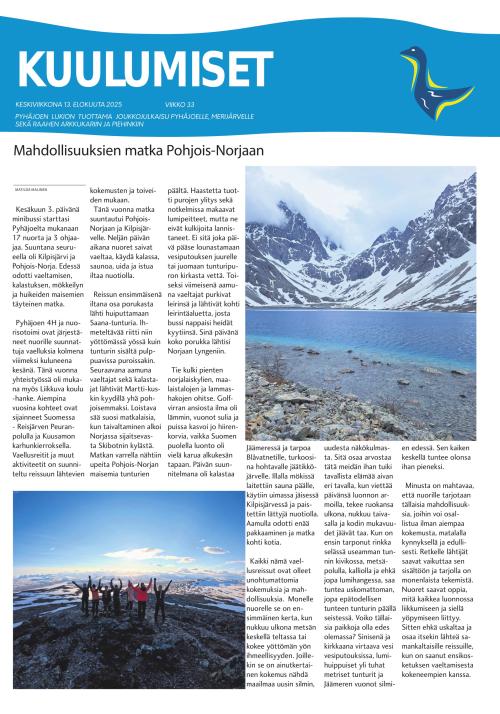 Pyhäjoen Kuulumiset