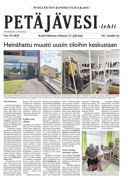 Petäjävesi-lehti