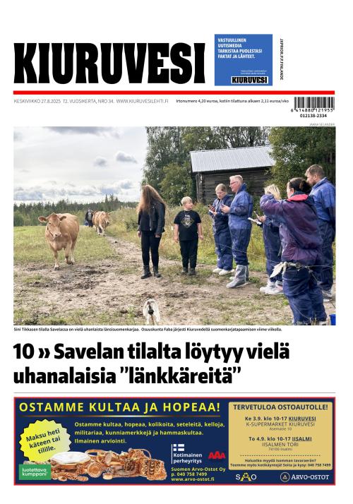 Kiuruvesi-lehti