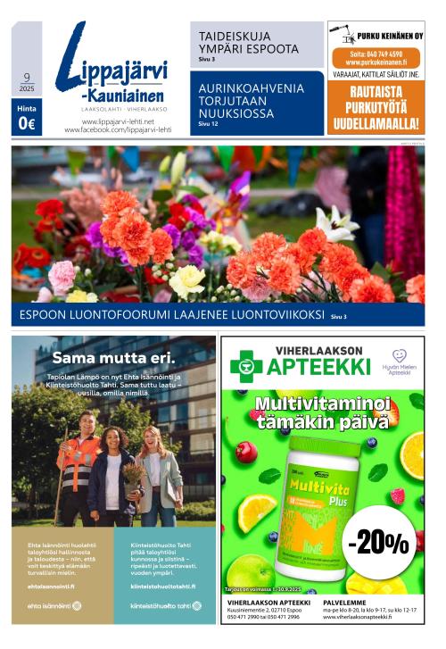 Lippajärvi-Kauniainen-lehti