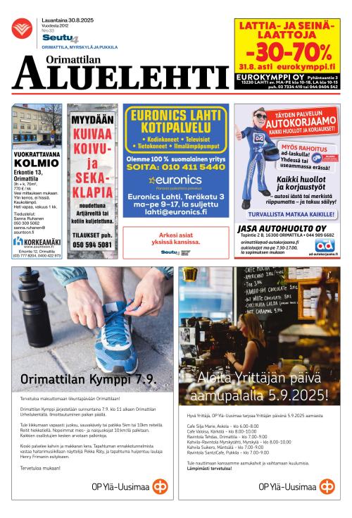 Orimattilan aluelehti