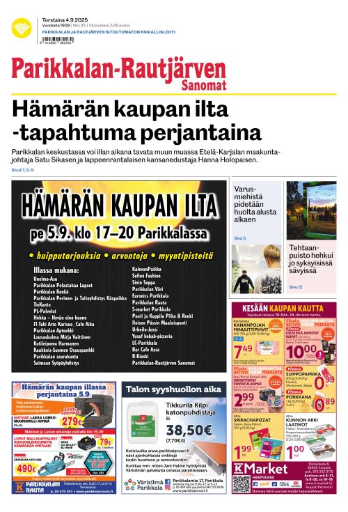 Parikkalan-Rautjärven Sanomat