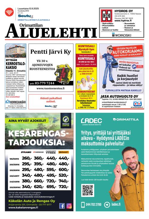 Orimattilan aluelehti