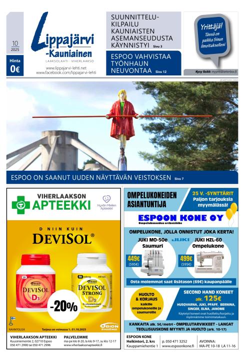 Lippajärvi-Kauniainen-lehti