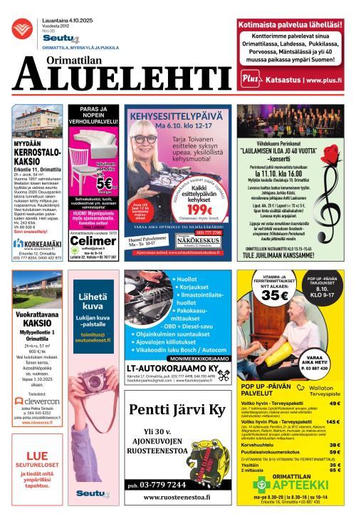 Orimattilan aluelehti