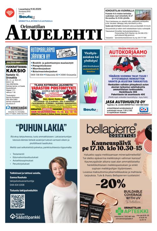 Orimattilan aluelehti
