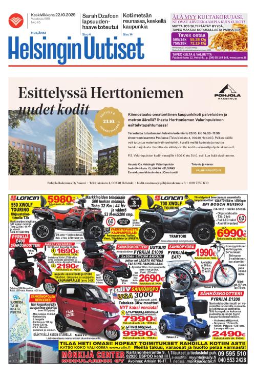 Helsingin Uutiset Länsi