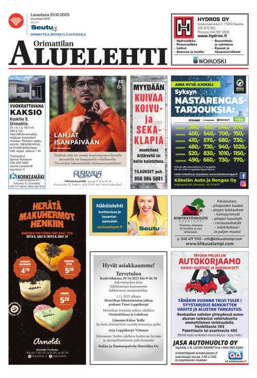 Orimattilan aluelehti