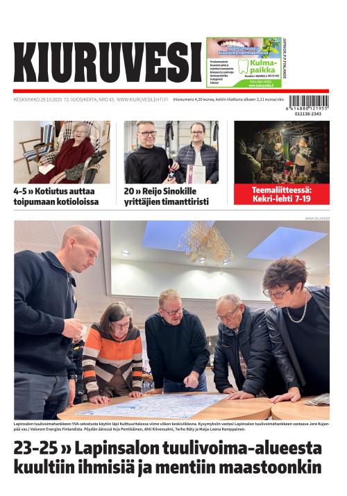 Kiuruvesi-lehti 29.10.2025