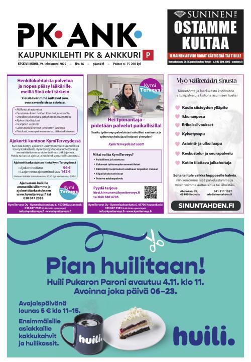 Kaupunkilehti Pohjois-Kymenlaakso 29.10.2025