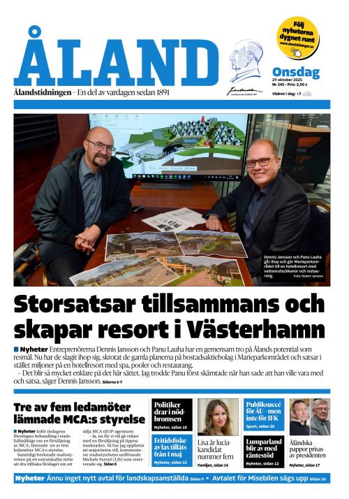 Ålandstidningen 29.10.2025