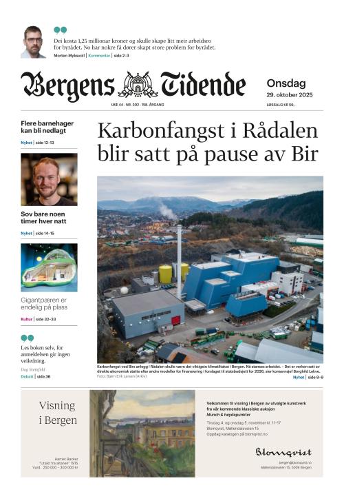 Bergens Tidende (NO) 29.10.2025