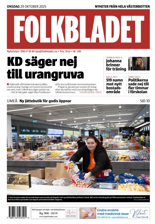 Folkbladet (Västerbotten) (SE) 29.10.2025