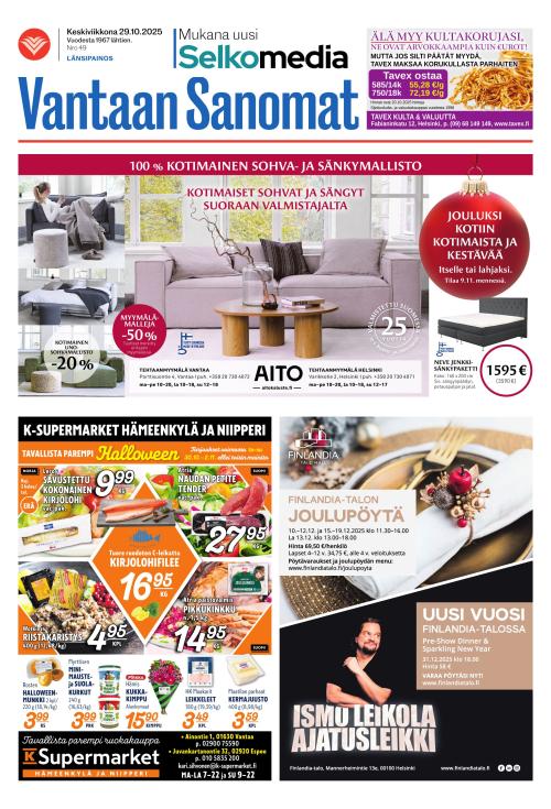Vantaan Sanomat (Länsi) 29.10.2025