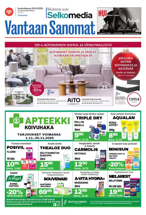 Vantaan Sanomat (Itä) 29.10.2025