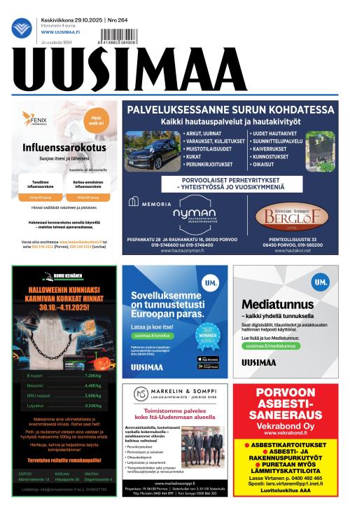 Uusimaa 29.10.2025