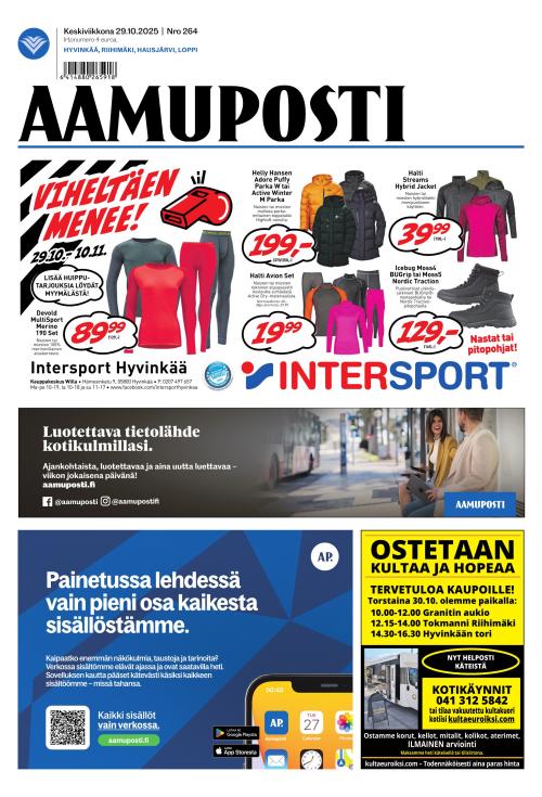 Aamuposti 29.10.2025