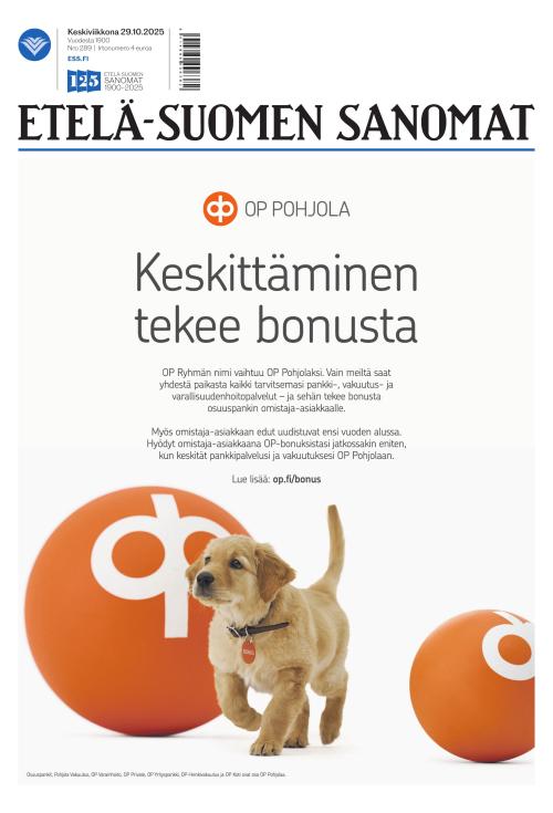 Etelä-Suomen Sanomat 29.10.2025
