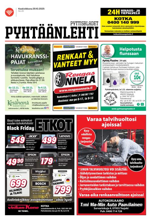 Pyhtäänlehti 29.10.2025