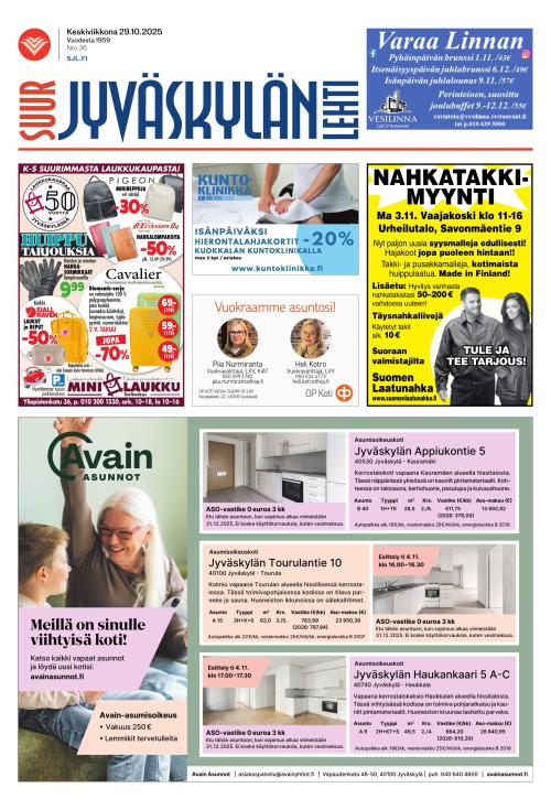 Suur-Jyväskylän Lehti 29.10.2025