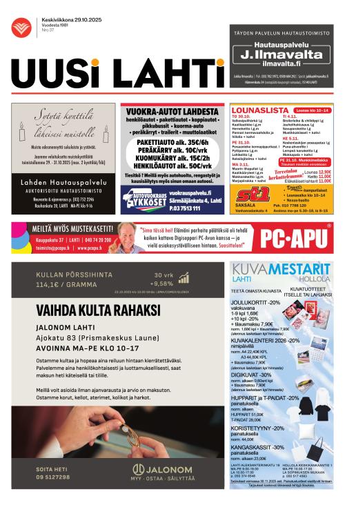 Uusi Lahti 29.10.2025