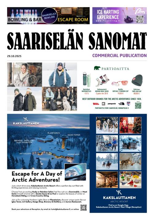 Saariselän Sanomat 29.10.2025