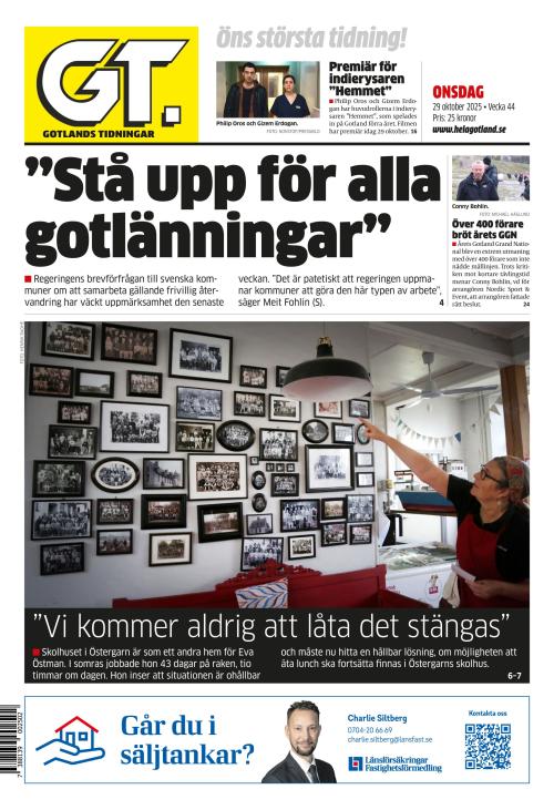 Gotlands Tidningar 29.10.2025