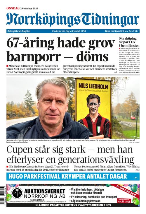 Norrköpings Tidningar 29.10.2025