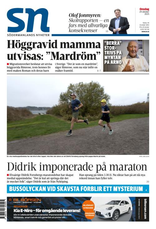 Södermanlands Nyheter 29.10.2025