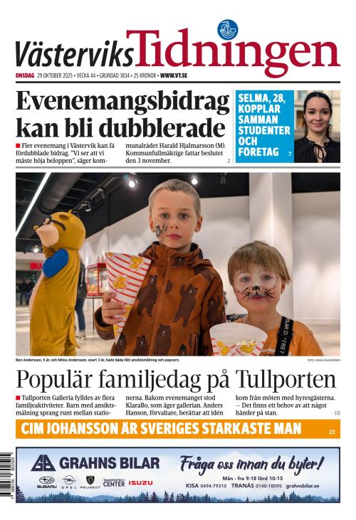 Västerviks-Tidningen 29.10.2025