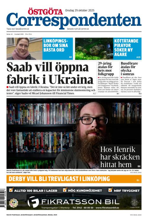 Östgöta Correspondenten 29.10.2025