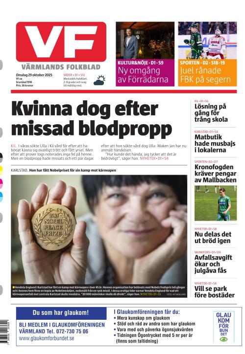 Värmlands Folkblad 29.10.2025